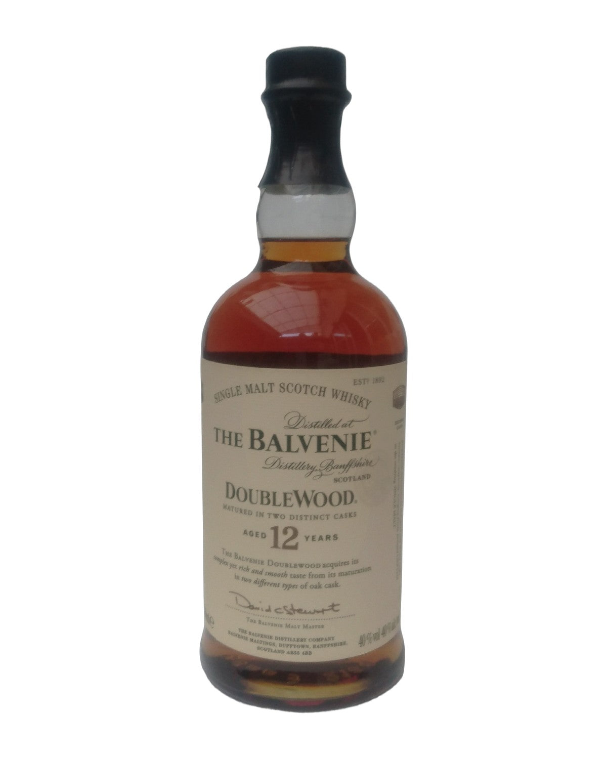 The Balvenie 12 DoubleWood — botella sin estuche