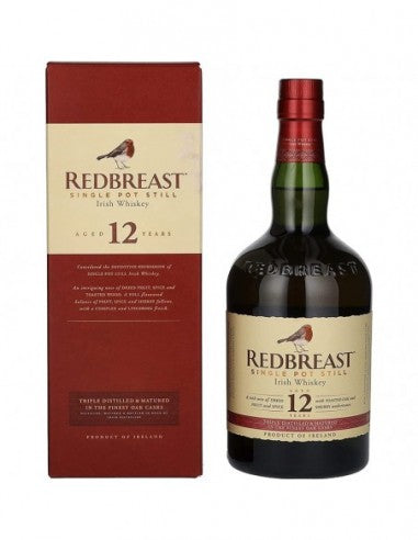 Redbreast 12 años, whiskey irlandés single pot still