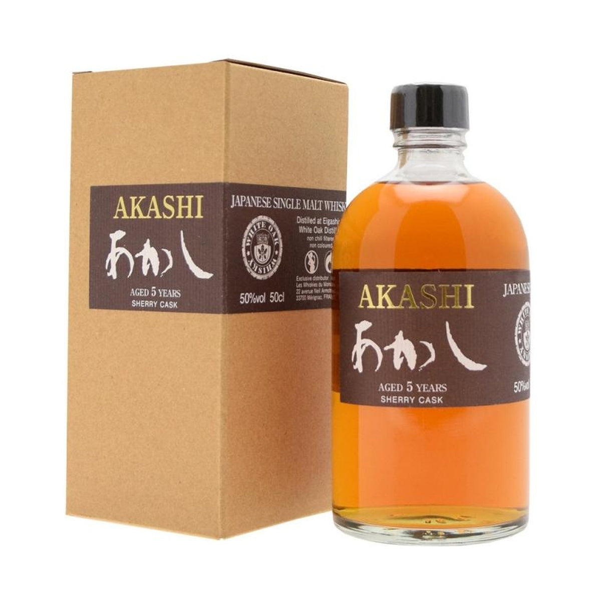Akashi Japanese Single Malt Sherry Cask 5 años 50%