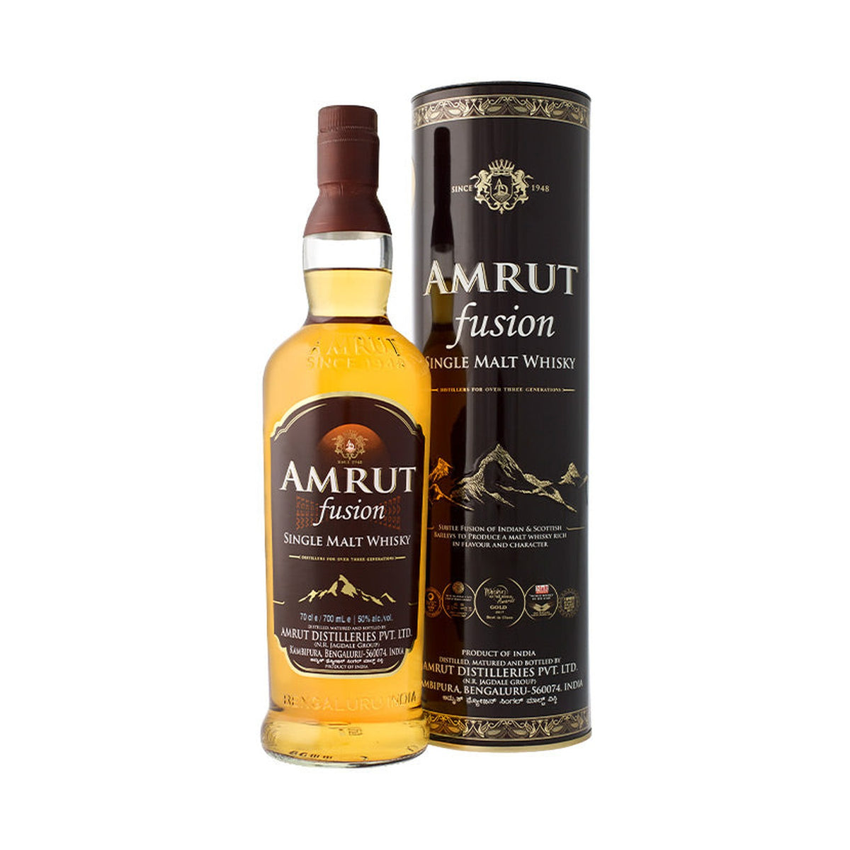 Amrut Fusion Single Malt 50%