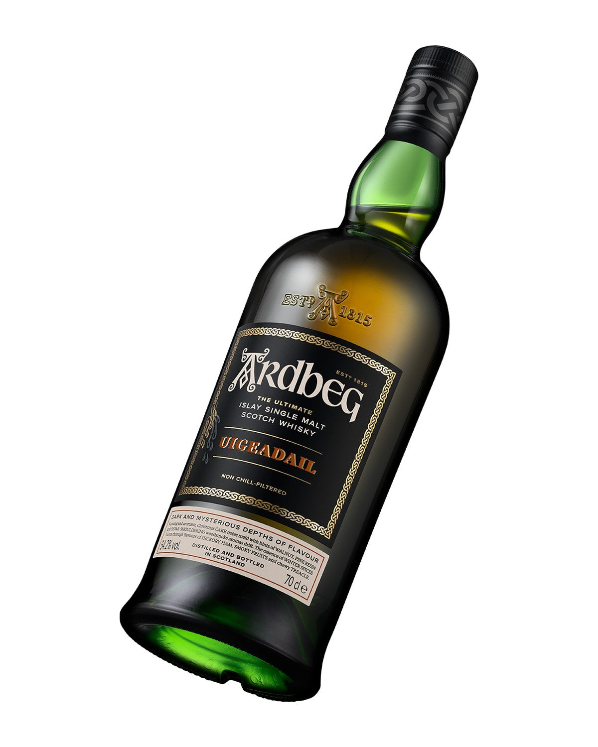 Ardbeg Uigeadail — botella inclinada