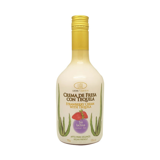 Crema de Tequila Fresa Sin Lactosa 15%